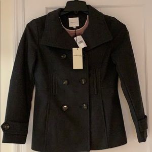 NWT grey peacoat